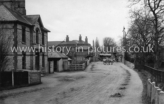 Railway Hotel & Crossing, Sawbridgeworth, Herts. c.1906